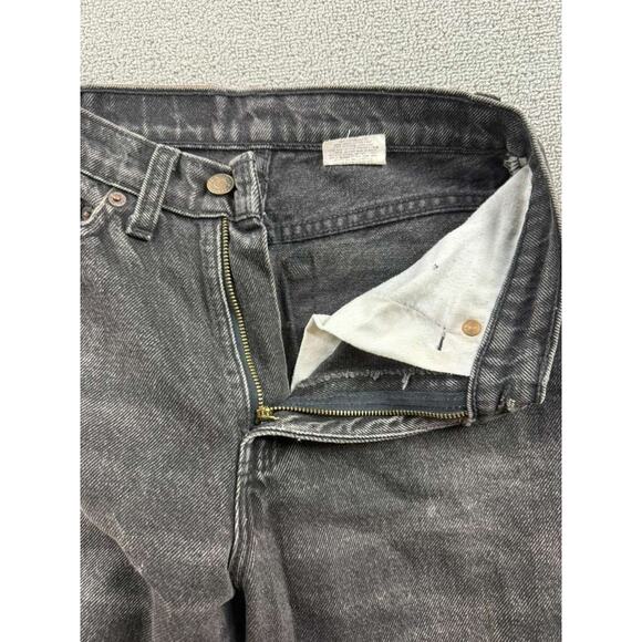 Vintage 90 Levis Jeans Women 25 Black 512 Slim Tapered Leg Cotton Canada Made - Picture 8 of 9